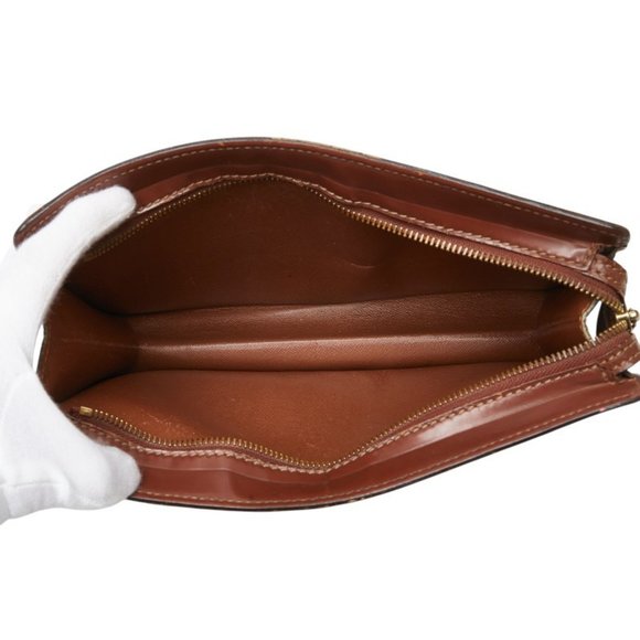 Louis Vuitton Monogram Pochette Homme Second Bag Clutch M51795 Brown PVC - Picture 10 of 10